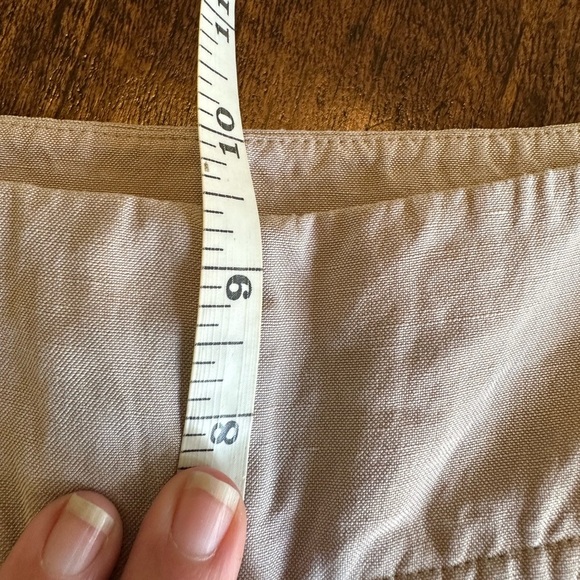 Eileen Fisher | Beige Mid-Rise Wide Leg Pants, Size XS - Picture 7 of 8